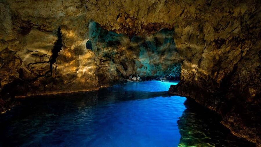 Adriatic Adventure: Blue Cave & 6 Islands Speedboat Escape - The Blue Cave and its brief blue glow
