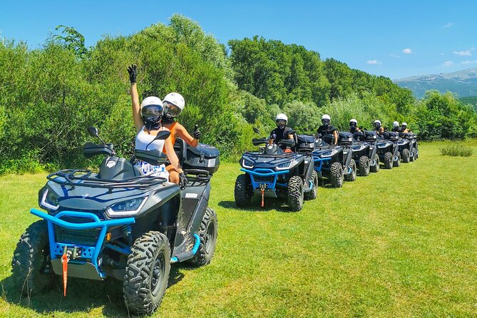 ATV Quad Safari Tour with Picnic & Swimming from Split - ATV routes across farms, gravel, and mountain tracks