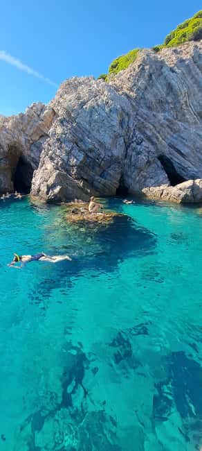 Blue Cave-Green caves-Lopud Sandy beach - tour with drink - Timing, meeting point, and cancellation