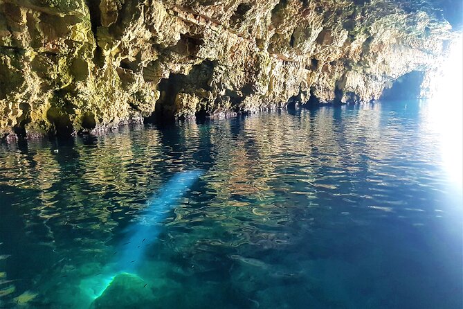 Blue cave group tour with swimming and snorkelling from Hvar - Green Cave adds a second cave visit