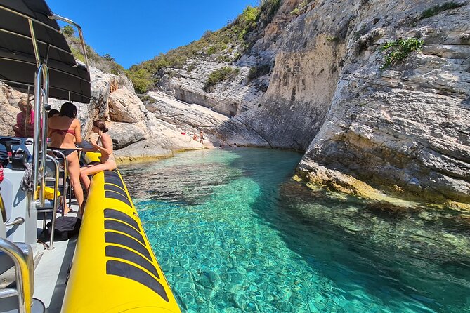 Blue cave & Hvar, 5 islands speed boat tour with unique boats from Split - A proper swim at Budikovac