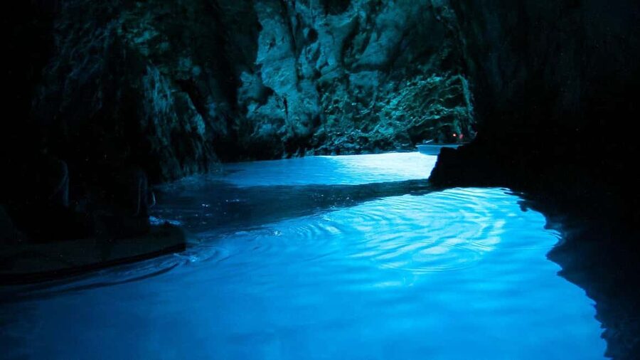 Blue Cave & Island-Hopping Tour with Snorkeling from Split - Inside the Blue Cave
