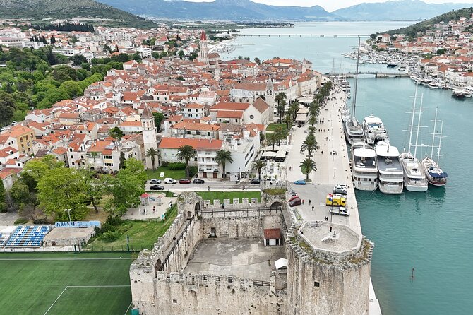 Blue Lagoon Tour from Split with Bottled Water and Wine Included - Trogir gives the morning a medieval start