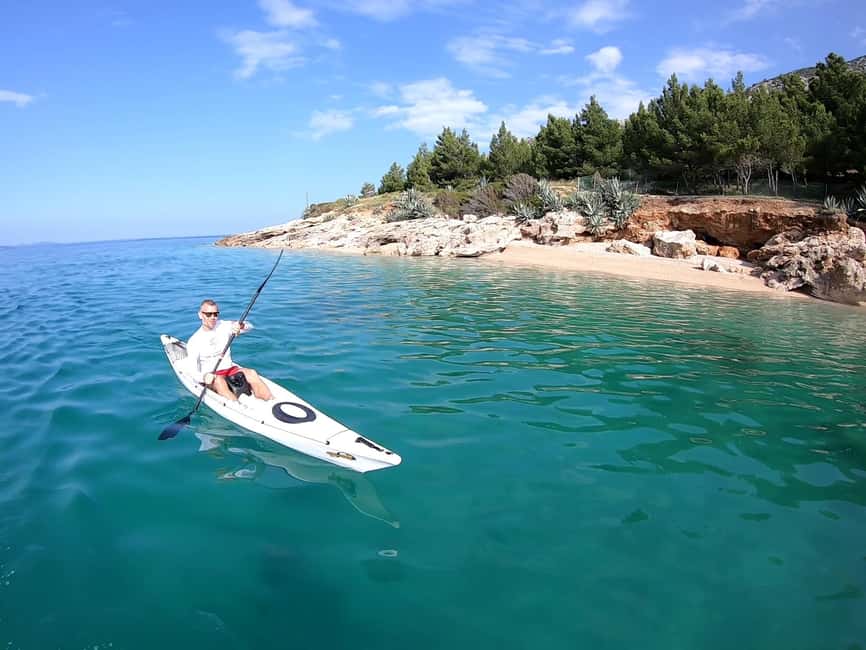 Bol: Zlatni Rat Beach Kayak Tour with Snorkeling - Seeing Zlatni Rat from a kayak