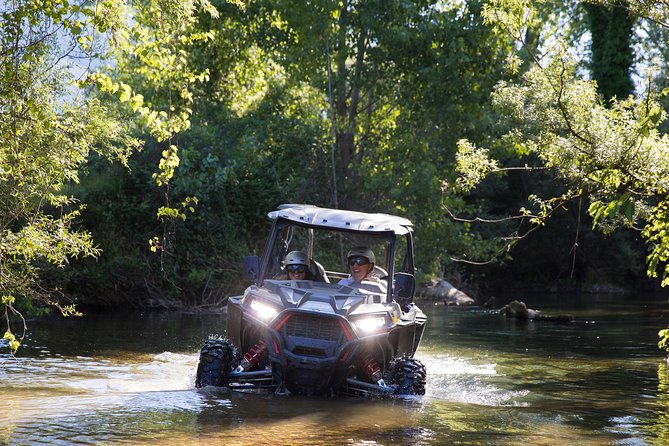 Buggy Safari in the Countryside with Transport from Dubrovnik - Getting comfortable in a four-seat buggy