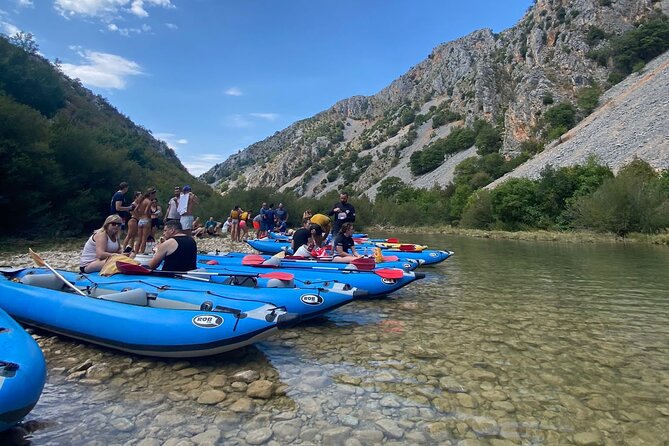 Canoe safari adventures at Zrmanja river day tour - The swim stop adds a welcome pause