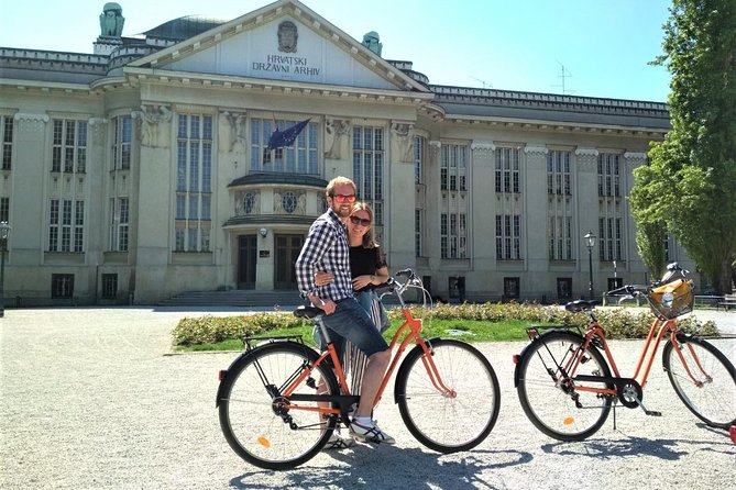 Classic Zagreb Bike Tour - The Croatian National Theatre and King Tomislav Square