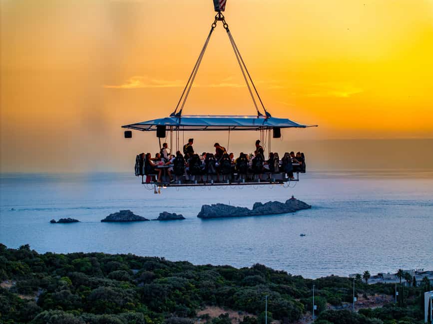 Dinner in the Sky Dubrovnik - A sunset meal 150 feet above the Adriatic