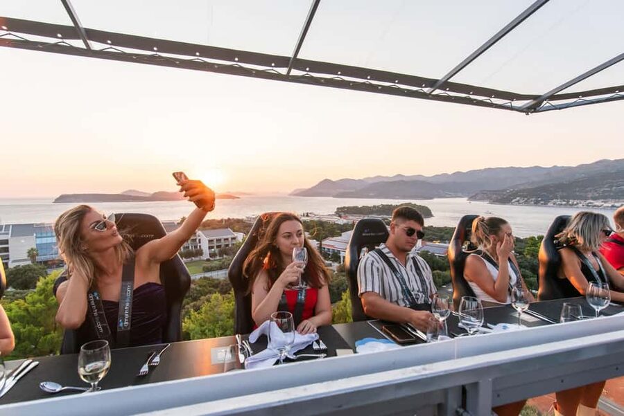 Dinner in the Sky Dubrovnik - Choosing between lunch, dinner, and the four-region tasting