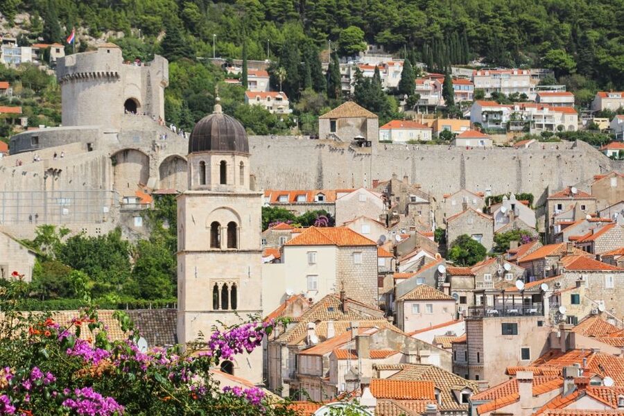 Dubrovnik City Walls Walking Tour - Climbing above Pile Gate and onto the medieval walls