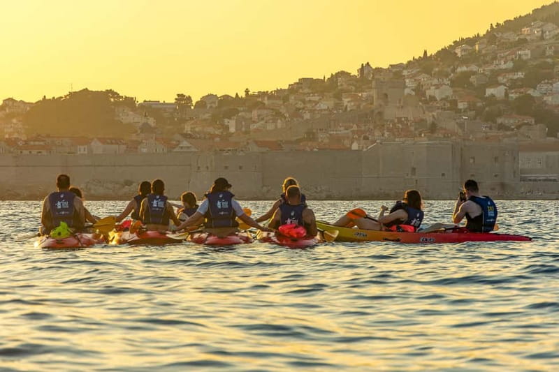 Dubrovnik: Guided Sunset Sea Kayaking with Snacks and Wine - Meeting at Pile Gate