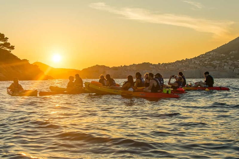 Dubrovnik: Guided Sunset Sea Kayaking with Snacks and Wine - What the $45 price includes