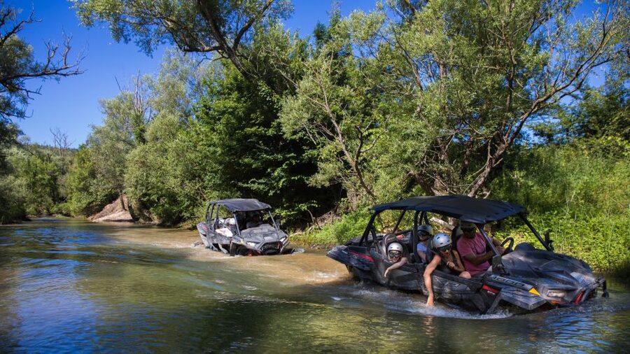 Dubrovnik: Kojan Koral Buggy Safari with Transportation - Safety gear and the first river crossings