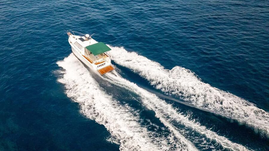 Dubrovnik: Lucky Boat Tour - Elaphite Islands and Blue Cave - Koločep and the Blue Cave swimming stop