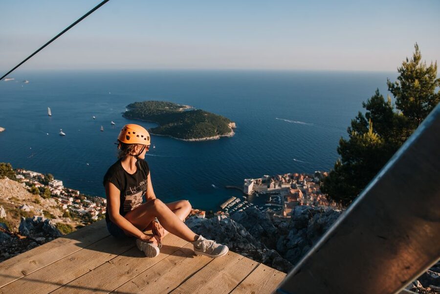 Dubrovnik: Panorama Zipline Tour - The ride up from Ilijina glavica