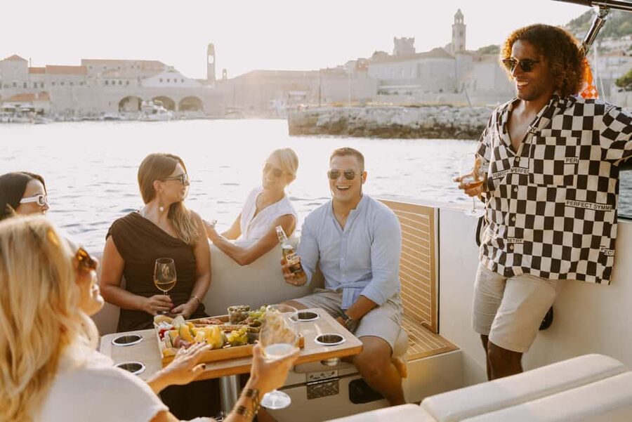 Dubrovnik: Private Boat Cruise at Sunset with Champagne - The sunset pause and champagne toast