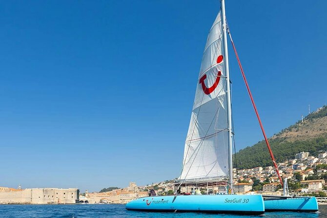 Dubrovnik Sunset Catamaran Cruise with drinks - Cruising Past Lokrum Island