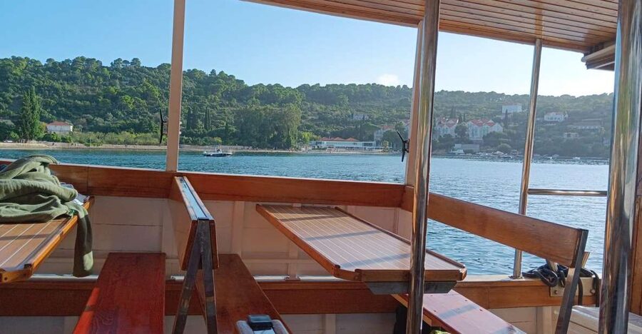 Elaphite Islands Cruise with Local Gastronomy at Captain's H - Koločep’s Blue Cave is the first water stop