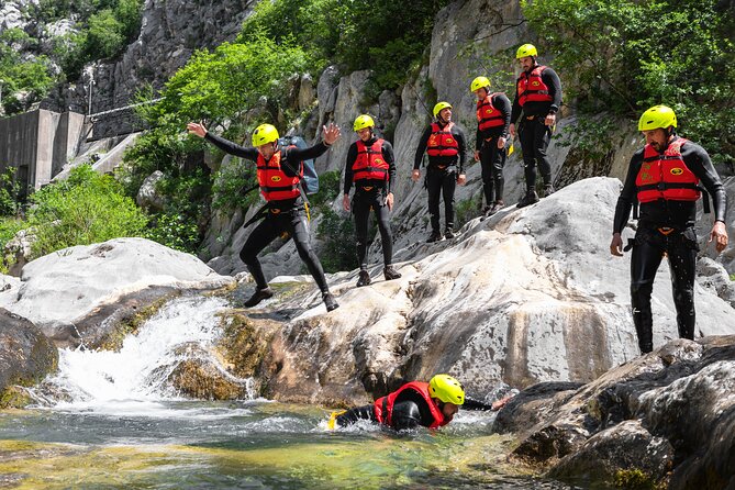 Extreme Canyoning on Cetina River from Split or Šestanovac - Getting fitted with neoprene and safety gear