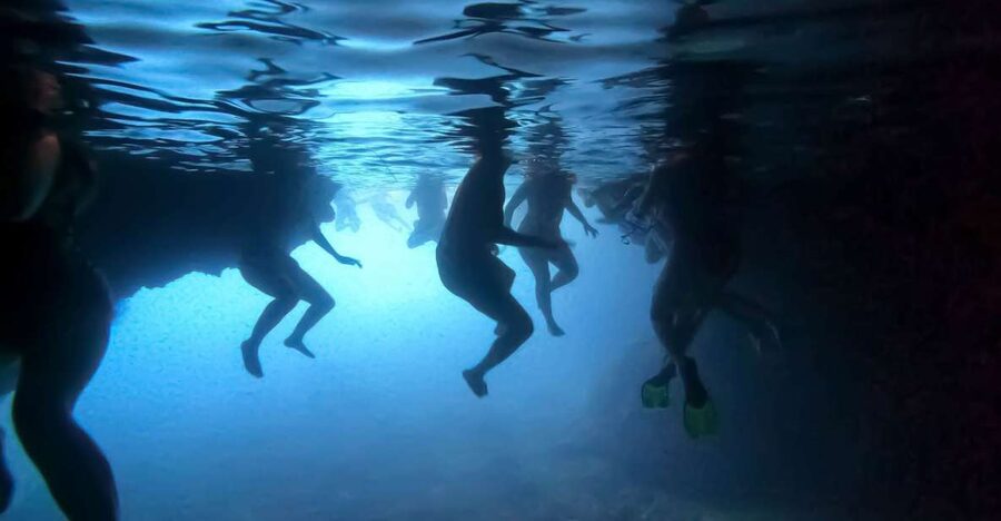 From Dubrovnik/Cavtat: Blue Cave, Sunj Beach Speed Boat Tour - Leaving Dubrovnik and seeing the walls from the water