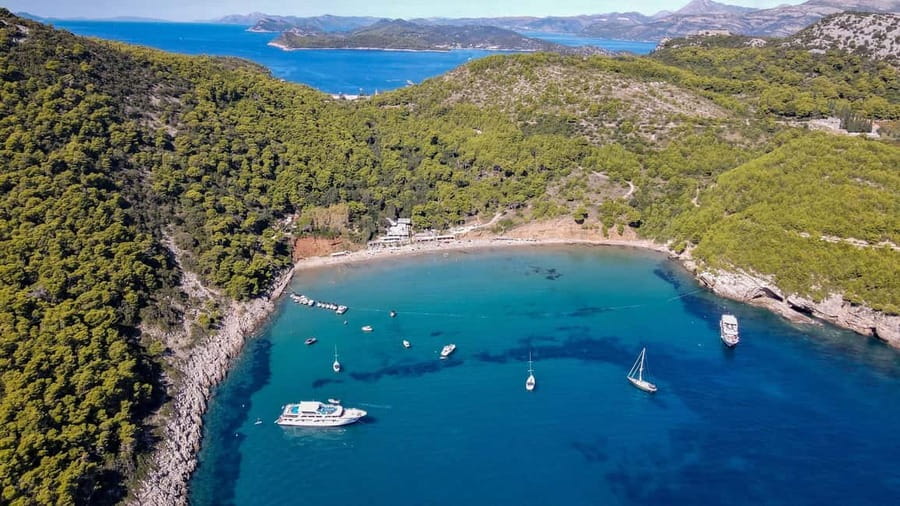 From Dubrovnik: Elaphiti Islands & Blue Cave Speedboat Tour - Koločep and the first caves