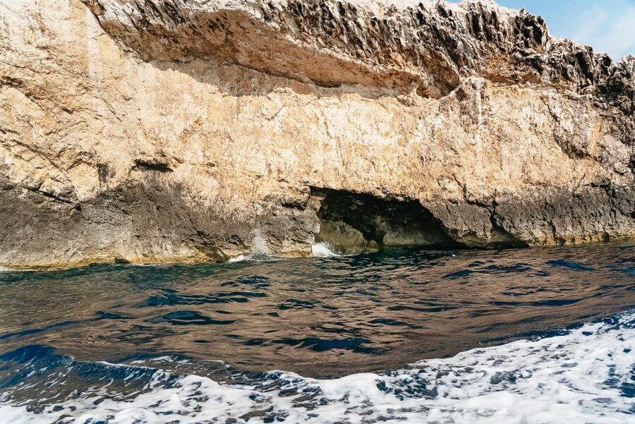 From Hvar: Vis Island and Blue Cave Speedboat Tour - The Green Cave on Ravnik
