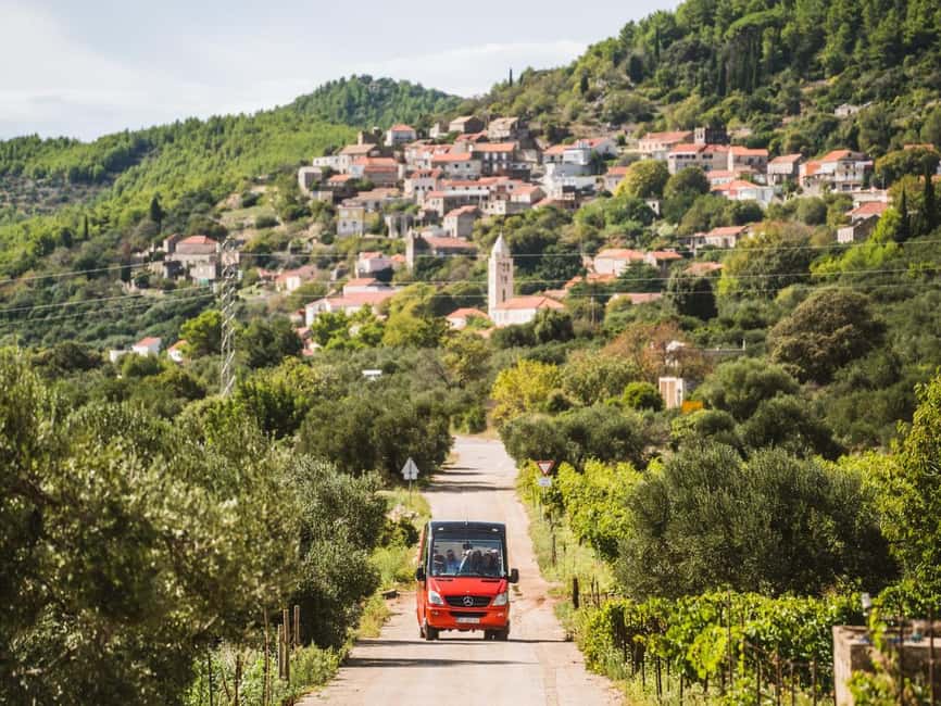 From Korcula Town: Local Wine & Sightseeing Half-Day Tour - What the panoramic minibus adds