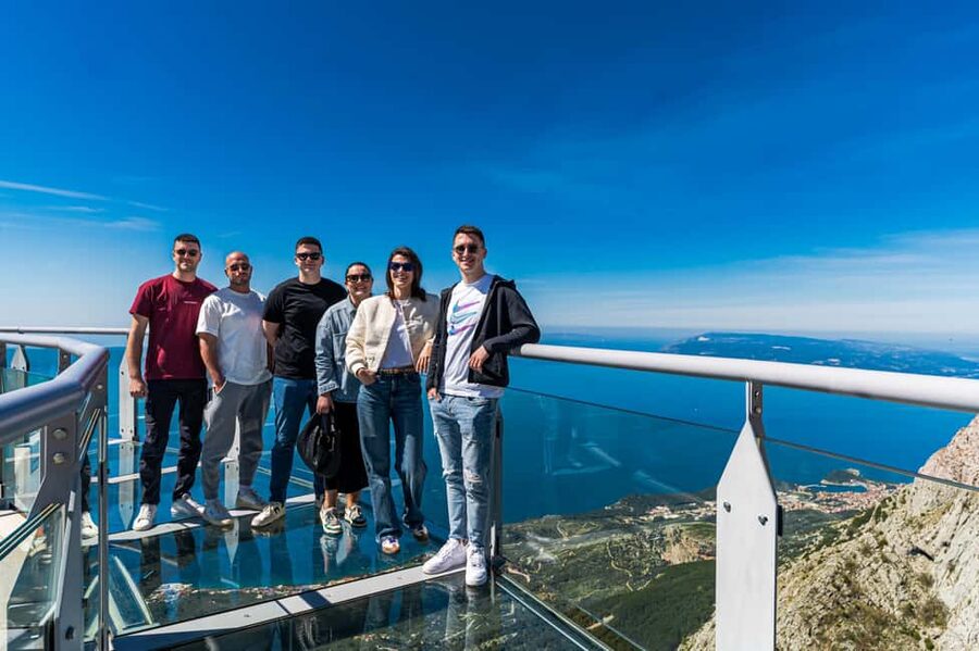 From Makarska: Biokovo Skywalk Entry Ticket with Transfers - Thirty minutes on the glass platform