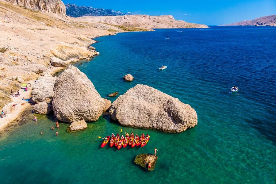 From Metajna/Novalja: Pag Bay Guided Sea Kayaking Tour - How hard is the kayaking?