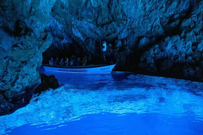 From Milna or Supetar: Magical Blue Cave Island Hopping - A fast start from Brač to Biševo