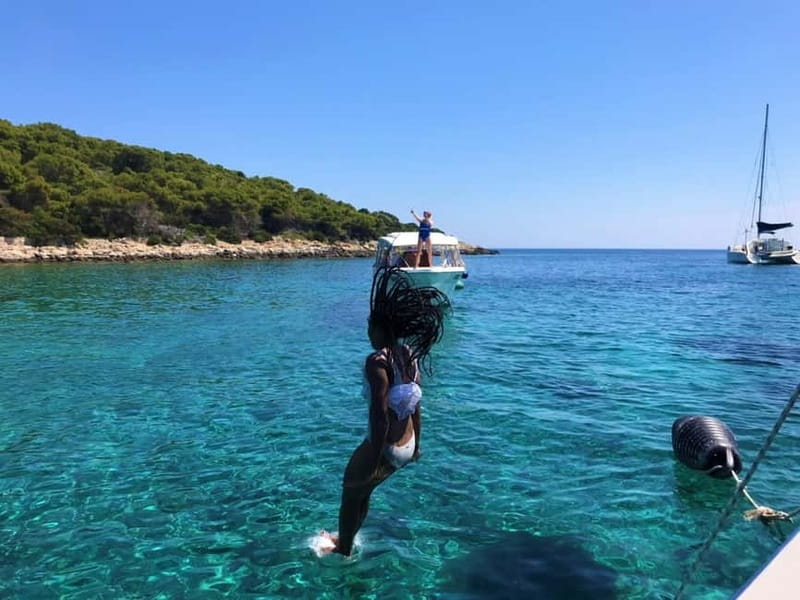 From Milna or Supetar: Magical Blue Cave Island Hopping - Budikovac’s Blue Lagoon