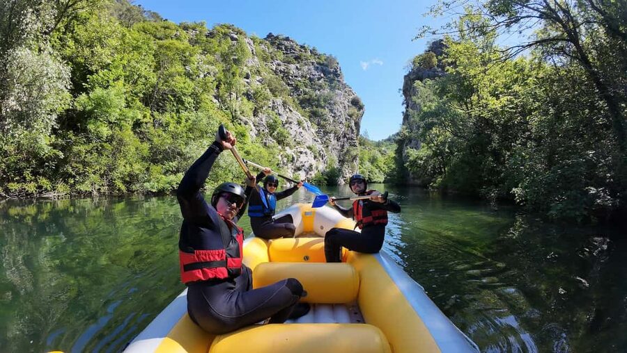 From Omiš/Split: Cetina River Rafting Experience - Three breaks for swimming, photos, and cliff jumping