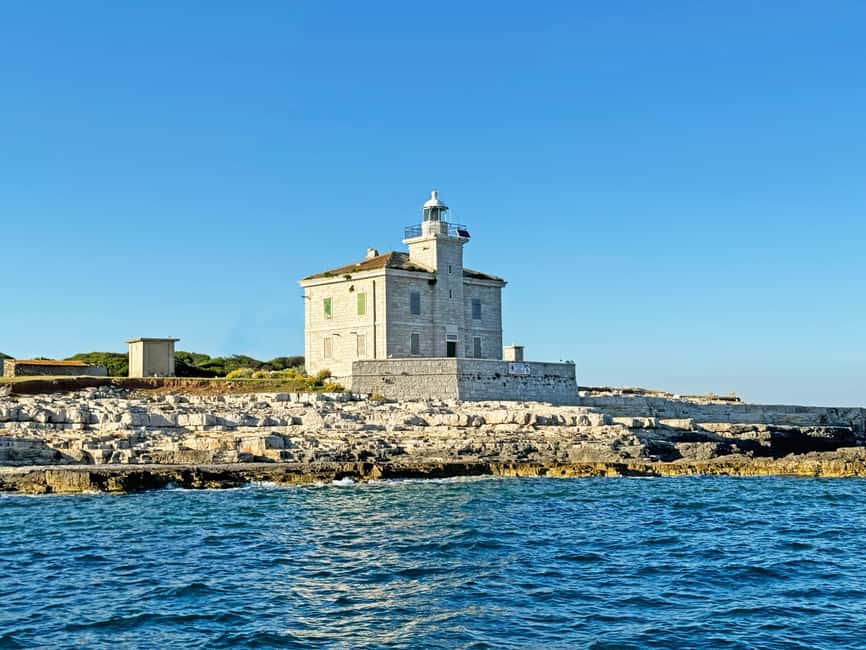 From Pula: Rovinj & NP Brijuni cruise with Red Island visit - Fažana adds a shore stop to the day