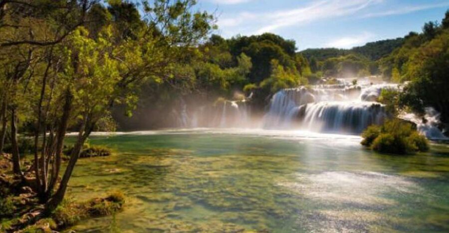 From Sibenik: Private Skradinski buk waterfall in Krka NP - Old mills and a glimpse of local work