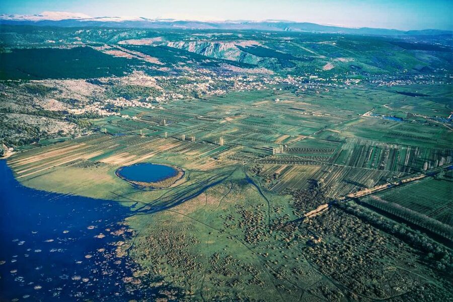 From Sinj: Flight Over Imotski, Trilj, Omiš, and Split - Klis Fortress and the return to Sinj