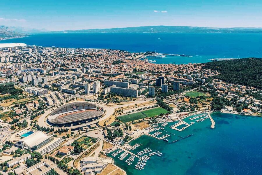 From Sinj: Panoramic Flight over Split - Who will enjoy this most