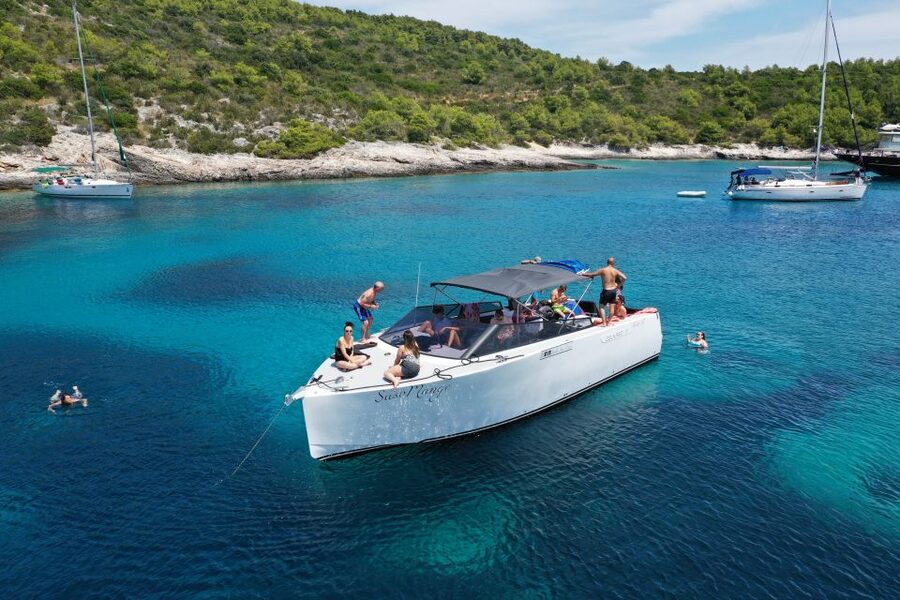 From Split: All-inclusive Blue Cave Tour with Grilled Lunch - Entering the Blue Cave at Biševo