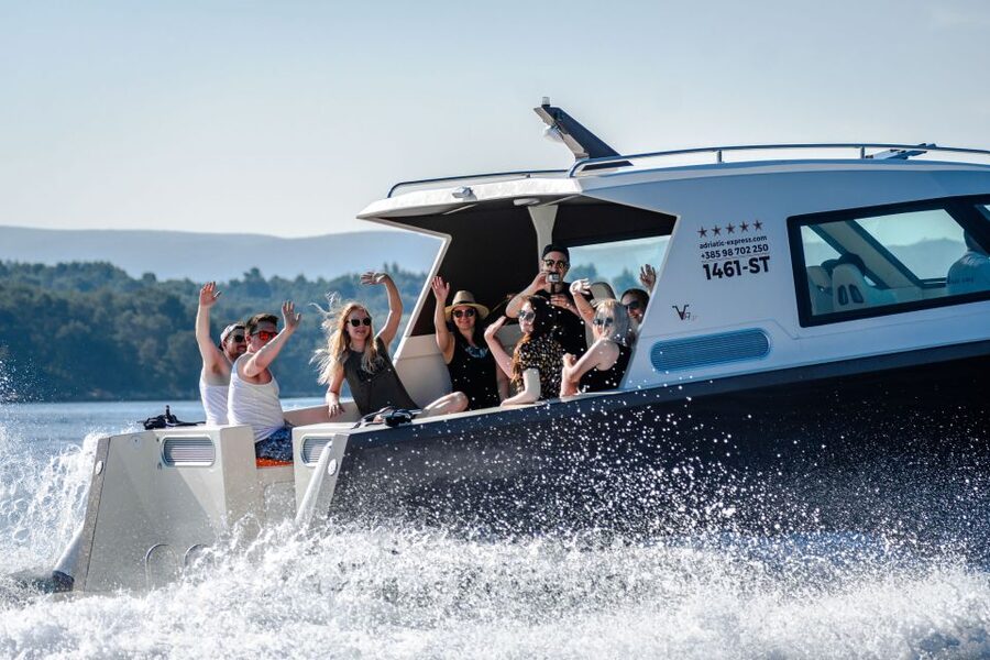 From Split: Blue Cave and Hvar Guided Tour by Luxury Boat - One Hour in Hvar City