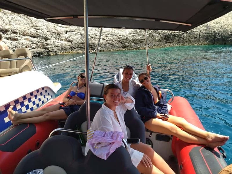 From Split: Blue Cave, Hvar, Mamma Mia, 5 Islands boat Tour - Vis military sites and limestone caves