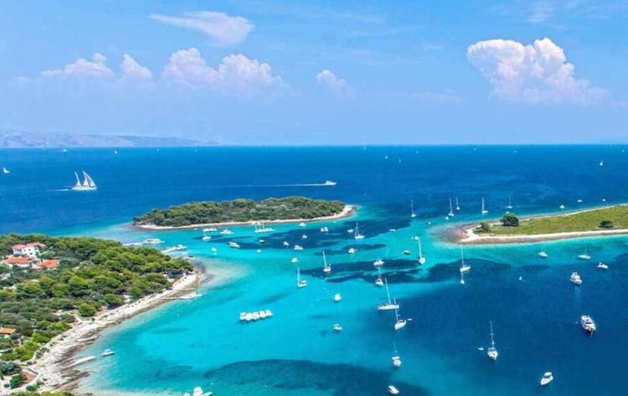 From Split: Blue Lagoon & 2 Islands half-day Private - Trogir views without a long stop