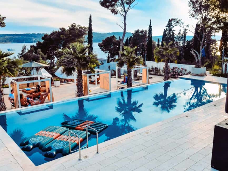 From Split: Brač Island Beach Bar and Pool Party - Leaving Split for an afternoon on Brač