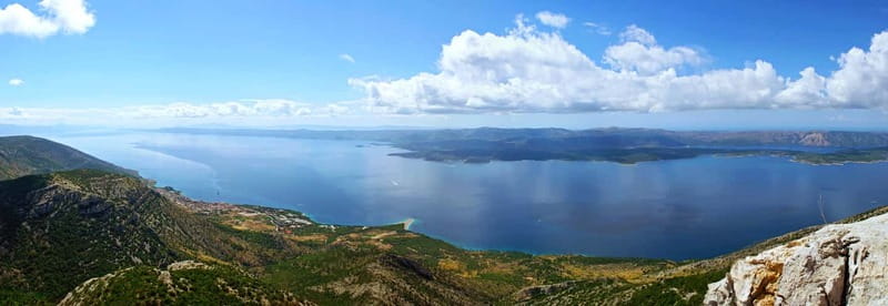 From Split: Catamaran Cruise to Golden Horn & Brač island. - Lučice Bay and the second swim stop