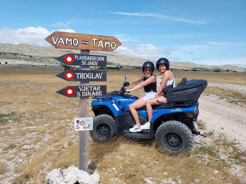 From Split: Dinara Nature Park Quad Adventure with Swimming - Riding through Rumin and Dinara Nature Park