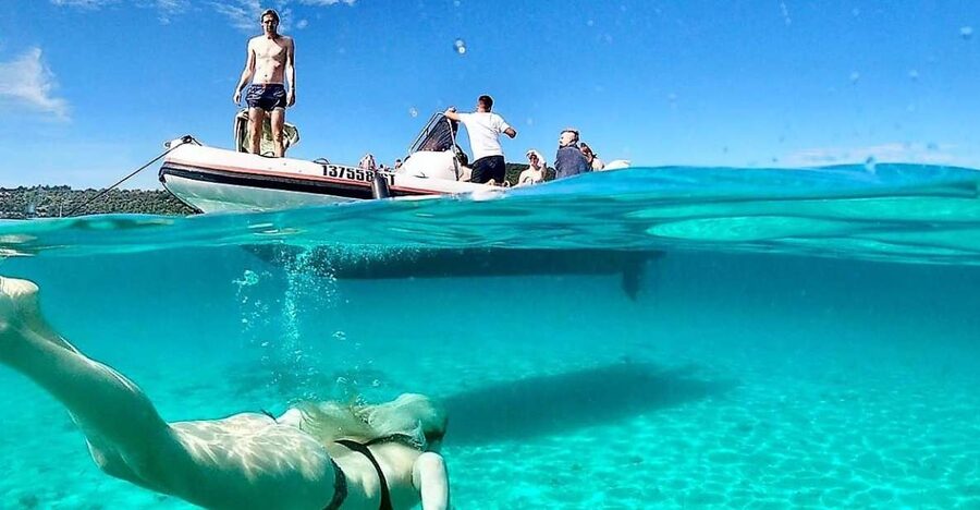 From Split: Half-day Trogir Tour & Speedboat to Blue Lagoon - Matejuška Pier and the first run across the water