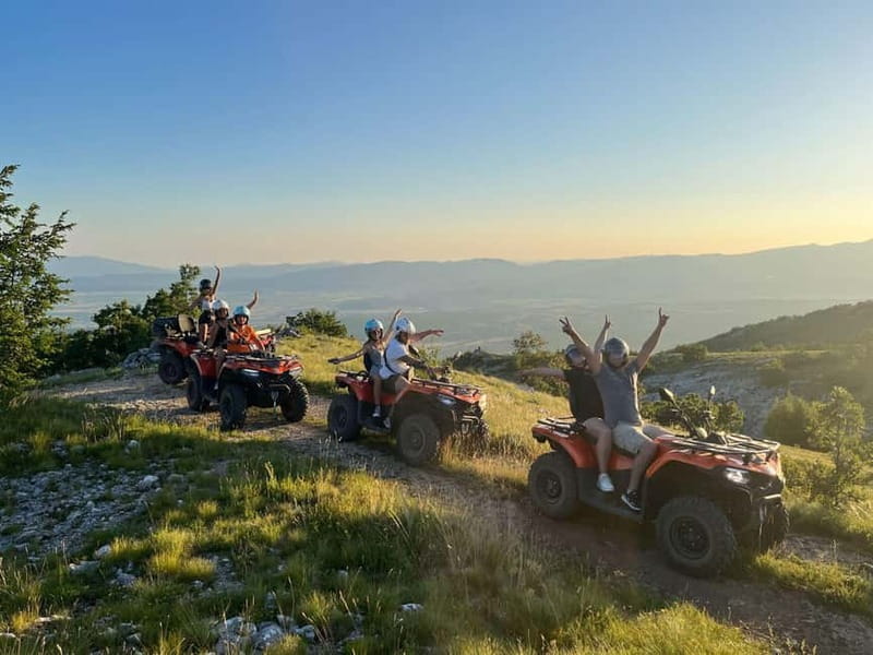 From Split: Off-Road Quad Safari Experience - River stops, views, and the chance to swim