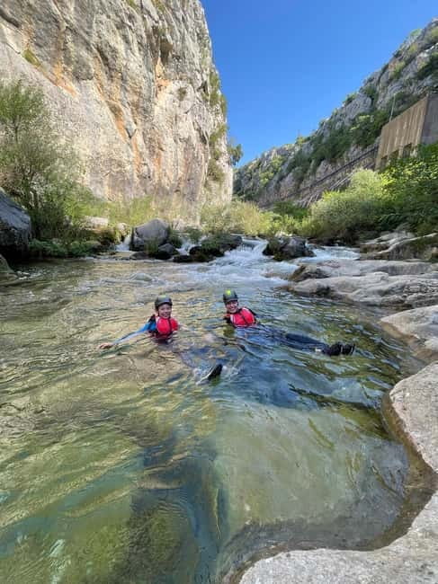 From Split/Omiš: Canyoning Cetina River + Free Photos/Video - Passing Beneath the 50-Meter Waterfall