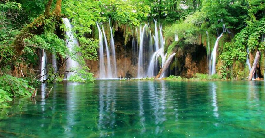 From Split or Trogir: Plitvice Lakes Private Tour - Walking the wooden paths
