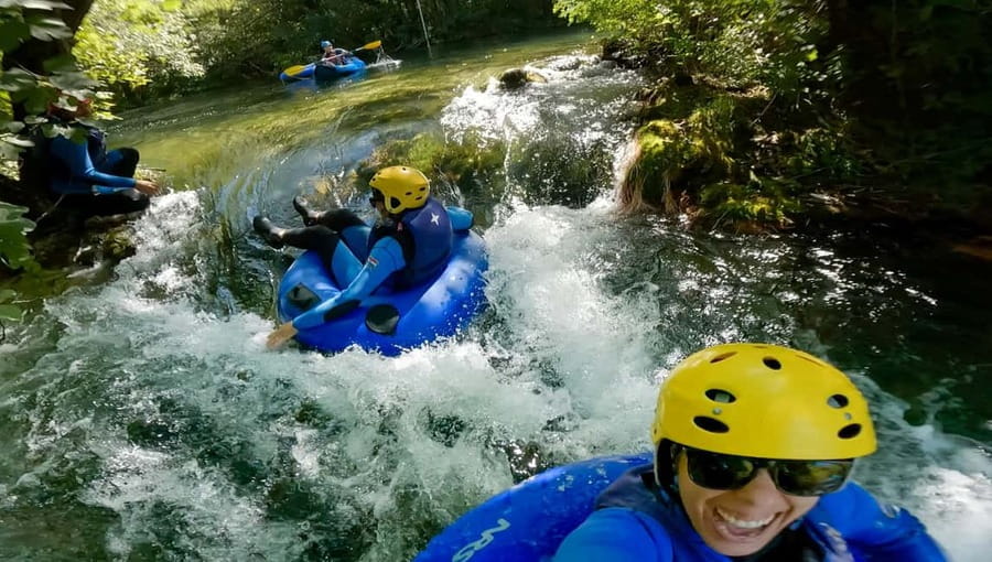 From Split: River Tubing on Cetina River - Getting Geared Up at Zadvarje