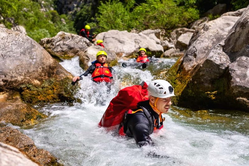 From Split/Šestanovac: Canyoning on Cetina River - The 15-minute walk down to the river