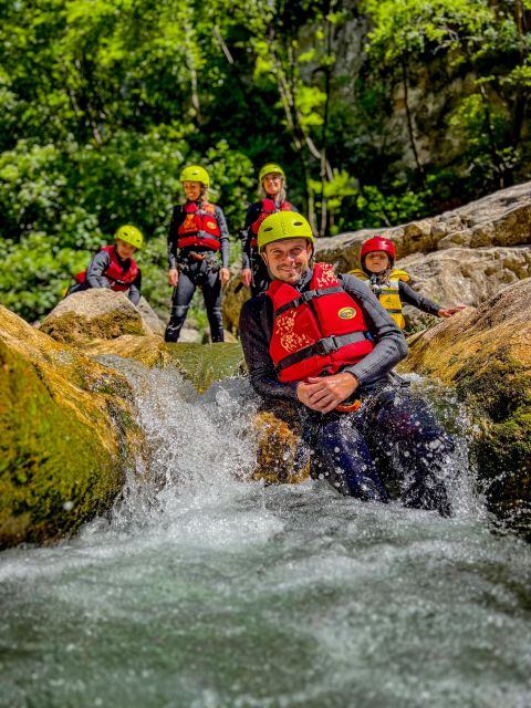 From Split/Šestanovac: Extreme Canyoning on Cetina River - The waterfall section and the 53-meter descent
